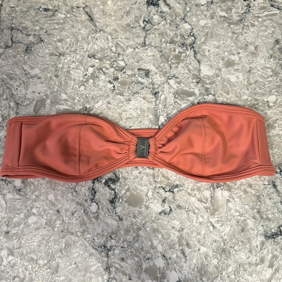 FAE BANDEAU Bikini Top SIZE: XSMALL Color: Peach - Picture 2 of 7